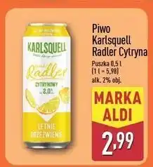 ALDI Piwo lemon Karlsquell Radler oferta