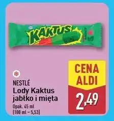 ALDI Lody jabłkowo- miętowe Nestle Kaktus oferta