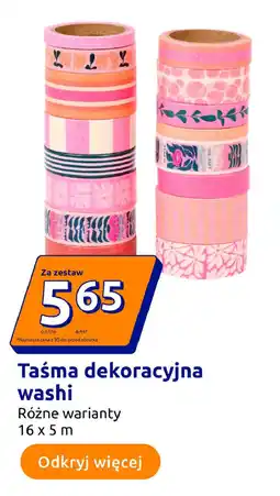 Action Taśma dekoracyjna washi oferta
