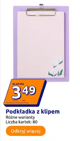 Action Podkładka z klipem oferta