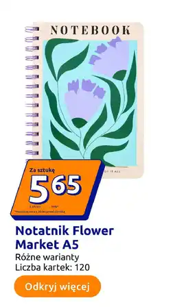 Action Notatnik Flower Market A5 oferta