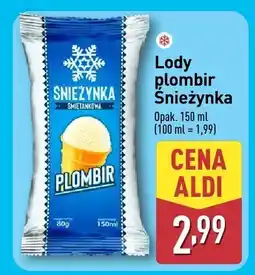 ALDI Lody plombir Śnieżynka oferta