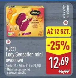 ALDI Lody Sensation mini owocowe MUCCI oferta