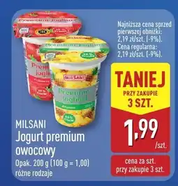 ALDI Jogurt premium owocowy MILSANI oferta
