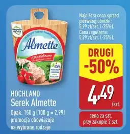 ALDI Serek Almette HOCHLAND oferta