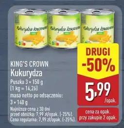 ALDI Kukurydza KING'S CROWN oferta