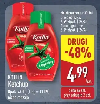 ALDI Ketchup, różne rodzaje KOTLIN oferta