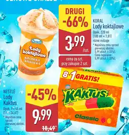 ALDI Lody Kaktus Nestle oferta