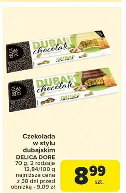 Carrefour Market Czekolada w stylu dubajskim Delica Dore oferta