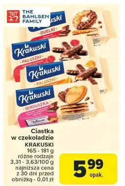 Carrefour Market Ciastka w czekoladzie Krakuski oferta