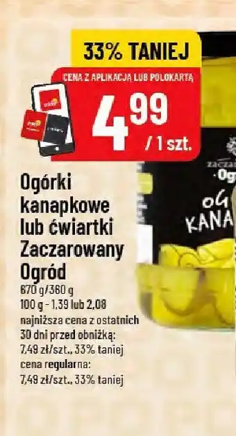 Polomarket Ogórki kanapkowe Zaczarowany Ogród oferta