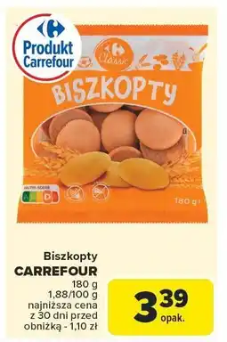 Carrefour Market Biszkopty okrągłe Carrefour oferta