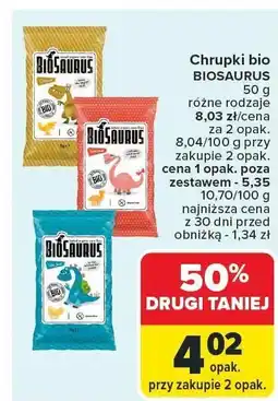 Carrefour Market Chrupki bio Biosaurus oferta