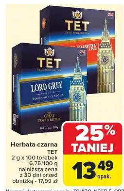 Carrefour Market Herbata czarna Tet oferta