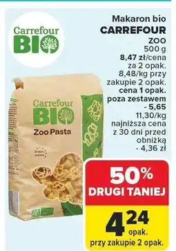 Carrefour Market Makaron bio Zoo Carrefour oferta