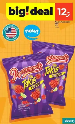 Dealz Popcorn hot chili pepper & lime Takis oferta