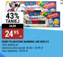 bi1 Farby plakatowe bambino lub herlitz oferta