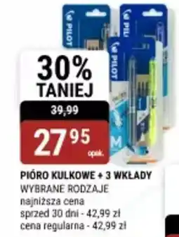 bi1 Pióro kulkowe + 3 wkłady oferta