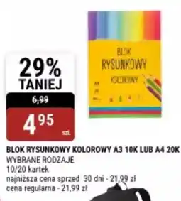 bi1 Blok rysunkowy kolorowy a3 10k lub a4 20k oferta