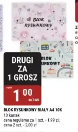 bi1 Blok rysunkowy biały a4 10k oferta