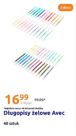 Action Długopisy żelowe Avec oferta