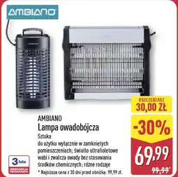 ALDI AMBIANO Lampa owadobójcza oferta