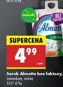 Biedronka Serek Almette bez laktozy ziołowy oferta