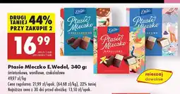 Biedronka Czekolada Ptasie Mleczko E.Wedel śmietankowe, waniliowe, czekoladowe oferta