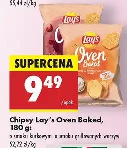 Biedronka Chipsy Lay's Oven Baked o smaku kurkowym, o smaku grillowanych warzyw oferta