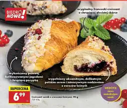 Biedronka Croissant sernik z owocami leśnymi Biedronka oferta