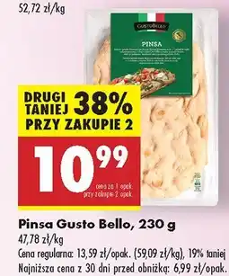 Biedronka Przekąska Pinsa Gusto Bello oferta