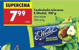 Biedronka Czekolada mleczna E.Wedel różne rodzaje oferta
