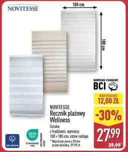 ALDI NOVITESSE Ręcznik plażowy Wellness oferta