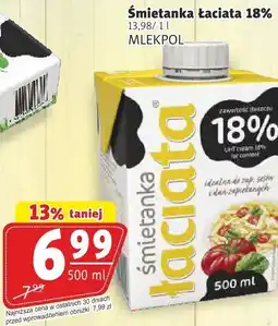 Prim Market Śmietanka łaciata 18% MLEKPOL oferta