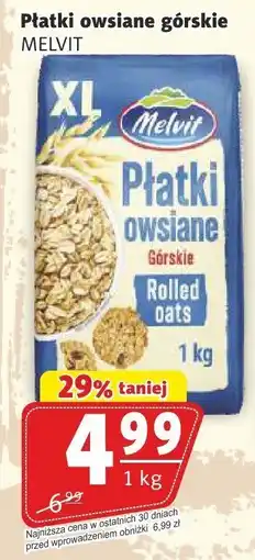Prim Market Płatki owsiane górskie MELVIT oferta