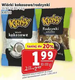 Prim Market Wiórki kokosowe/rodzynki bakalie Kriss oferta