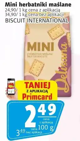 Prim Market Mini herbatniki maślane BISCUIT INTERNATIONAL oferta