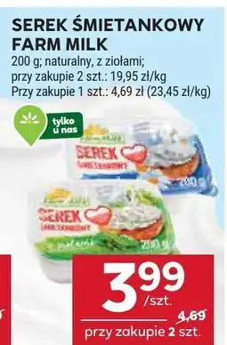 Stokrotka Serek śmietankowy Farm Milk oferta