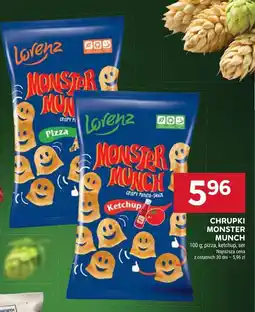 Stokrotka Chrupki Monster Munch pizza/ketchup/ser Lorenz oferta