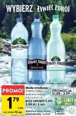 Intermarche Woda źródlana oferta