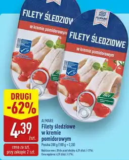 ALDI Filety śledziowe Almare w kremie pomidorowym oferta