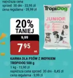 bi1 Karma dla psów z indykiem tropidog oferta