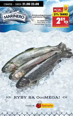 Biedronka Świeży pstrąg tęczowy patroszony Marinero oferta