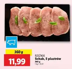 Lidl Rzeźnik Schab, 5 plastrów oferta