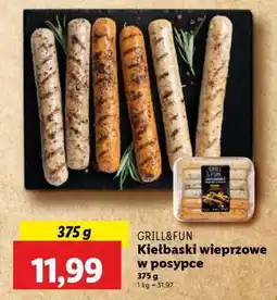 Lidl GRILL&FUN Kiełbaski wieprzowe w posypce oferta