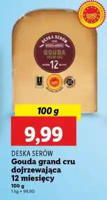 Lidl Gouda grand cru dojrzewająca 12 miesięcy oferta