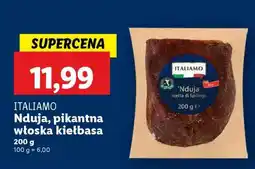 Lidl ITALIAMO Nduja, pikantna włoska kiełbasa oferta