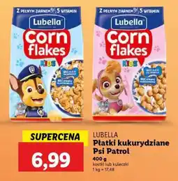 Lidl Lubella Płatki kukurydziane Psi Patrol oferta