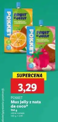 Lidl POKKET Mus jelly z nata de coco oferta