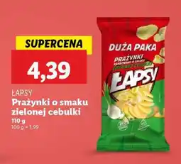 Lidl ŁAPSY Prażynki o smaku zielonej cebulki oferta